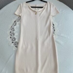 St John knit Dress size 6, Cream